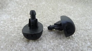 2Pcs RENAULT FRONT WINDSHIELD JET SPRAY WASHER BLACK NOZZLE - Picture 1 of 10