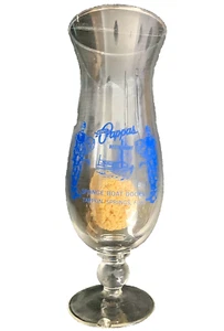 Louis Pappas Restaurant Sponge Boat Docks (Tarpon Springs, FL) Hurricane Glass - Picture 1 of 7