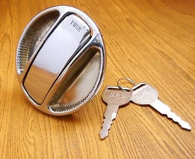 FOR TOYOTA CORONA RT100 SEDAN Chrome Metal Oil Gas Fuel Cap Key Steel Coat - Изображение 1 из 2