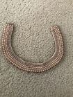 Vintage beaded faux pearl collar - made in Japan