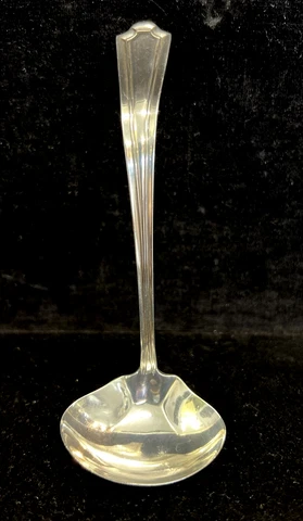 Manchester Mary Warren Sterling Silver Cream Ladle 5 1/4" 15g No Mono 1932 Cover