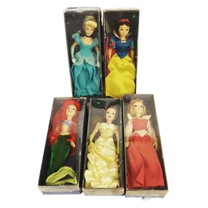 DeAgostini Disney Princess Porcelain Dolls Lot Of 5 Snow White Ariel 17cm In Box - Picture 1 of 16