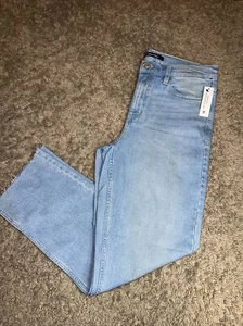 NEW Women's Calvin Klein Size 16 Vintage Straight High Rise Blue Jeans MSRP $80 - Picture 1 of 10