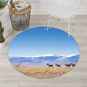 3D Wiese Pony NMN801 Spiel Teppich Mat Elegant Foto Teppich Eve 2023 - Bild 1 von 5