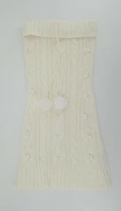 Free Shipping Derek Heart Tube Sweater Dress Sleeveless Off White Size L - Picture 1 of 5