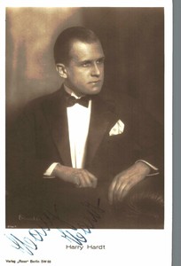 Harry Hardt Original Signature On Ross Card No. 8068 C