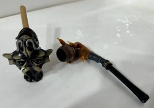 VINTAGE SMOKING PIPE Lot of 2 - Picture 1 of 18