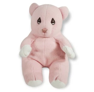 ¿Enesco Precious Moments? Oso de peluche 14" peluche rosa Nanco vintage - Imagen 1 de 11
