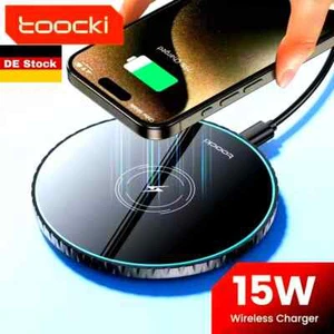 Wireless Charger Qi SCHNELL Ladegerät Induktive Ladestation Kabellos alle Handys - Bild 1 von 5