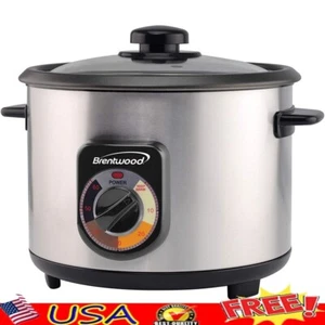 10 Cup Uncooked Rice Cooker 700W Stainless Steel Food Warmer Nonstick Timer New - Picture 1 of 6