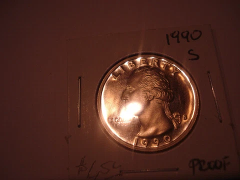 1990-S- WASHINGTON QUARTER-PROOF Cover