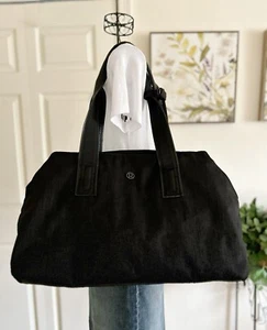 Lululemon Go Getter Bag OEME Black Nylon Tote Travel Duffel Gym Bag - Picture 1 of 10