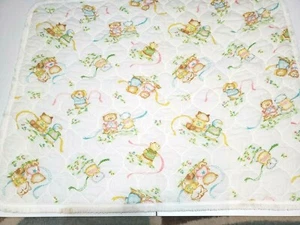Hand Made Shirt Tales Quilt Blanket Raccoon Beaver Penguin Bear 43" X 33 1/2 - Picture 1 of 11