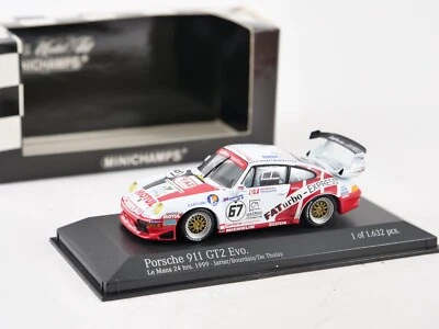 Minichamps 1/43 Porsche 911 GT2 EVO 24H Le Mans 1999 Team Larbre Competizione 67 - Immagine 1 di 4
