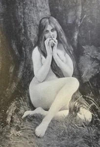 1895 Vintage Magazine Illustration Eve by S. Van den Bos - Picture 1 of 2