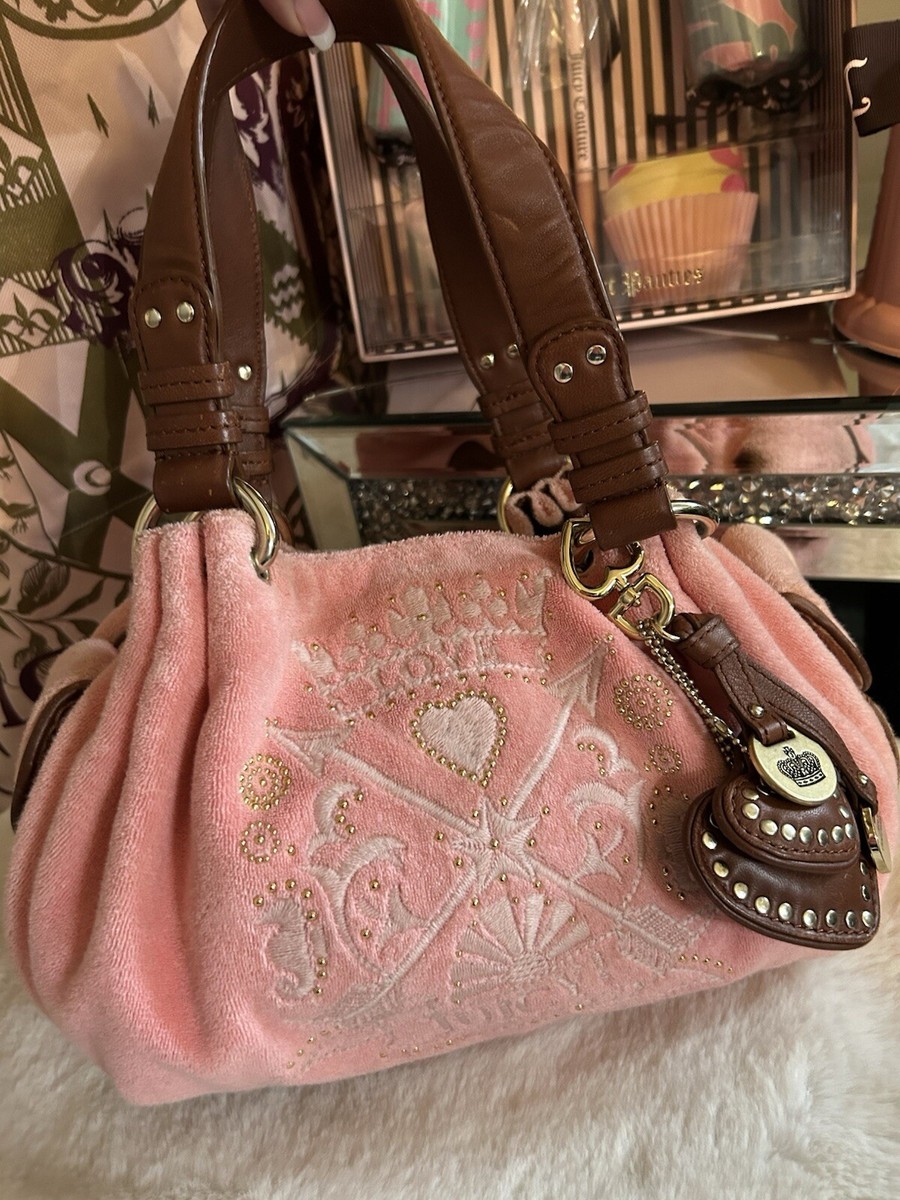 ☆新品☆JUICY COUTURE ピンクゴールド ベロアショルダーバッグ バッグ 