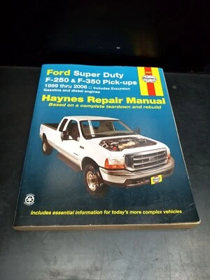 Manual de reparación Haynes 36060 Ford Super Duty F250 F350 Pickup Excursion 1999-2002 Foto 1 de 4