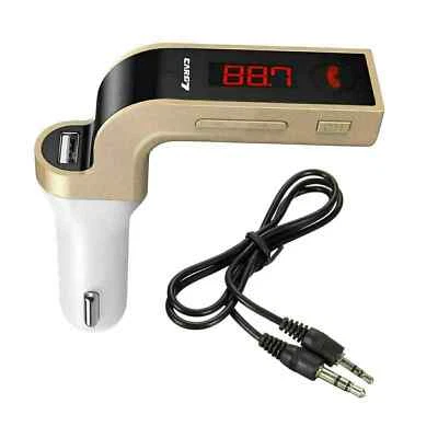 Bluetooth Car FM Transmitter – Wireless Radio Adapter MP3 Player with USB Port - Image 1 of 4