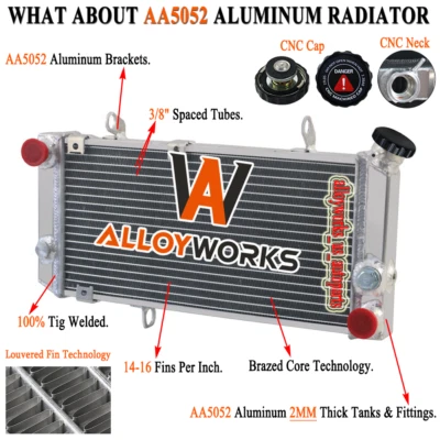 Para 1997-2001 1998 2000 SUZUKI TL1000S TL1000 S 1997-2001 Radiador de refrigeración de aluminio ALEACIÓN Foto 1 de 4