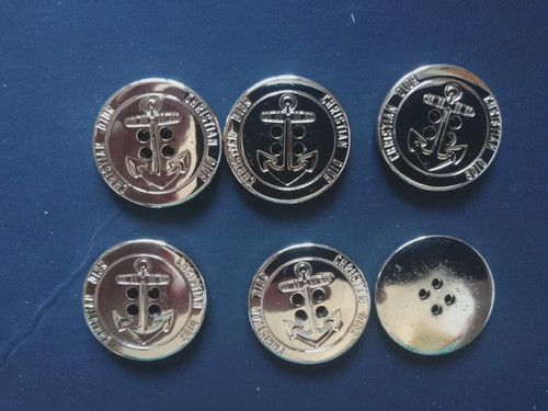 6 pezzi CD Christian DIOR BUTTON 22 mm oro