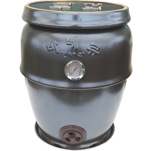 Korean BBQ Grill Smoker Onggi w/Lid Crock Pottery Earthenware Pot Hangari