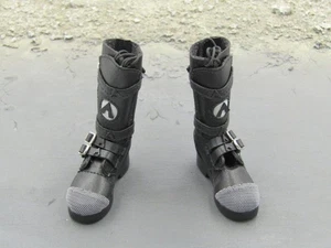 1/6 Scale The Matrix Neo Keanu Reeves Black Combat Boots Foot Type - Picture 1 of 5