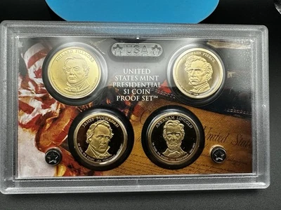 2007 S Presidential $1 Proof Set – 4 Coins – US Mint Sealed Lens – Lincoln - Image 1 of 4