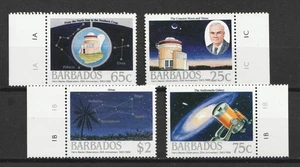 1988 Barbados Sc# 735-38 - Astronomy, Observatory, Planets. Cv$9.40 - Picture 1 of 1