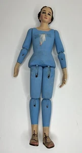 Spanische Kolonial Holz Santo Saint Puppe / Skulptur - Bild 1 von 9