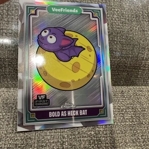 2025 Topps Chrome VeeFriends BOLD AS HECK BAT First Chrome Refractor #77 ⭐️0618 - Picture 1 of 3