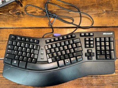 Microsoft Natural Keyboard Elite X03-51763 Natural PS2 Wired Black - Image 1 of 4