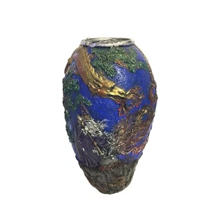 Vintage Fantasy Dungeons & Dragons Wizard Decorative Resin Vase 11 In - Picture 1 of 10