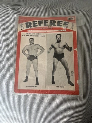 Vintage 1959 Referee Boxing/ Wrestling Magazine. - Image 1 of 4