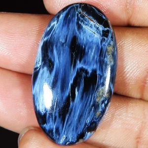 39.50 Cts 100% Natural Pietersite Oval Cabochon Top Gemstone 21x35x6 mm GK-03 - Picture 1 of 6