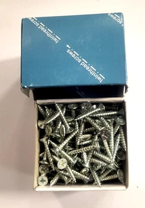 Woodscrew- Twin thread Pozi head, countersunk BZP 8x1" Box 200 - Picture 1 of 2