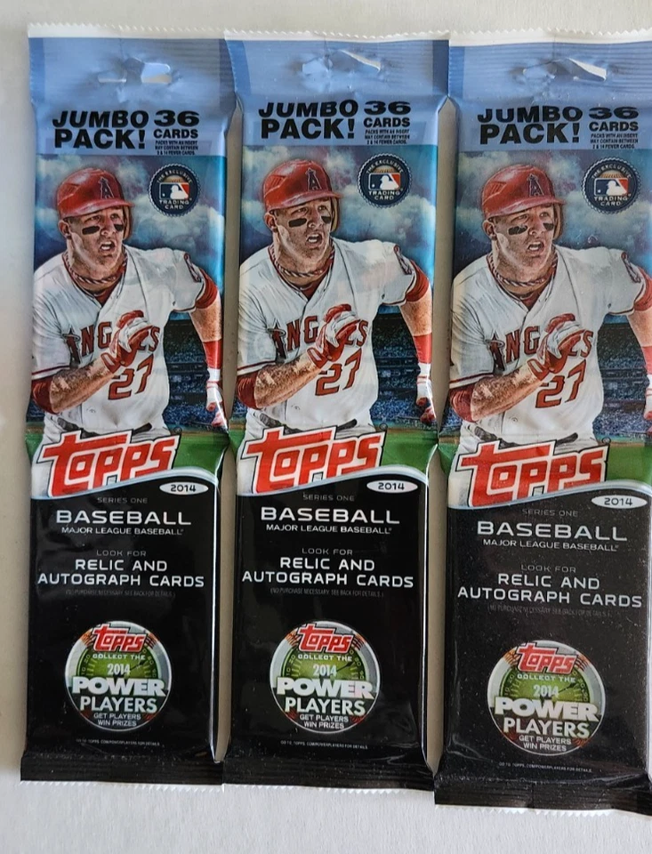 2014 Topps Serie 1 Jumbo Rack Pack - ¡36 tarjetas sin abrir! Foto 1 de 1