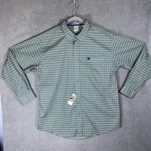 Cinch Hemd Herren XL Langarm Geo Print Button Down Western Wear Cowboy - Bild 1 von 9