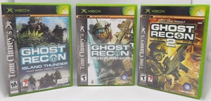XBOX Ghost Recon Game Bundle of 3: Ghost Recon 2, Advanced Warfighter, Etc... - Picture 1 of 11