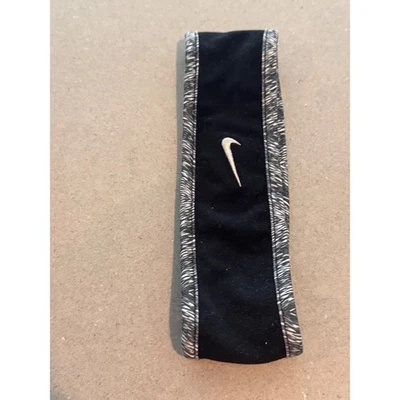 Nike Women's Headband Black Gray Athletic Sport Workout Hair Accessory - Image 1 of 4