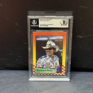 Richard Petty Signed 1989 Maxx Previews Hockey #6 BGS BAS Authentic AUTO - Picture 1 of 2
