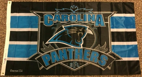 CAROLINA PANTHERS END ZONE 3x5 flag new superior qlty GENUINE NFL Lic us seller Cover