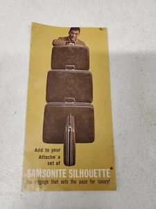 Vintage 60er Samsonite Koffer Silhouette Werbung (bb4) - Bild 1 von 3