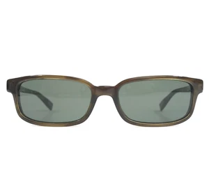 Oliver Peoples Sunglasses Buzzy OT Brown Rectangle Frames w/ Green OXP Polarized - Picture 1 of 12