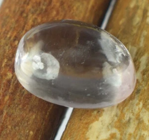 White Sapphire 9.65 Ct/13 mm Natural Oval Cabochon Gemstone Certified C1009 - Picture 1 of 9