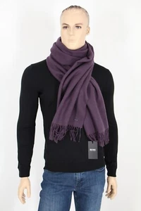 Bufanda HUGO BOSS, Mod. Heroso 03, hecho en Reino Unido / púrpura oscuro - Imagen 1 de 5
