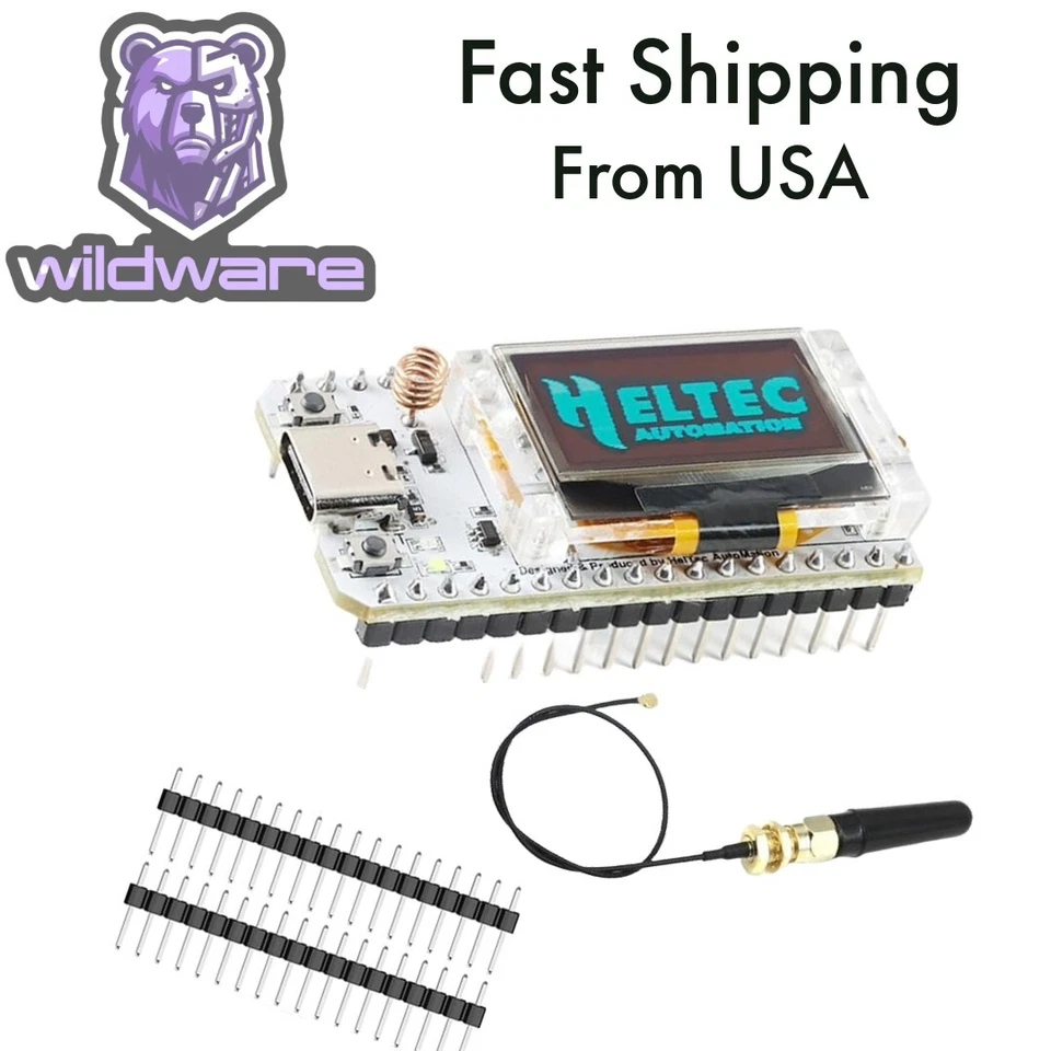 HELTEC 0.96" WiFi LoRa 32 (V3) USB Type-C ESP32 Bluetooth WIFI Development Board CP2102