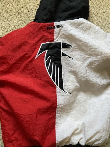 Vintage Starter Jacket Atlanta Falcons Size Large Cover