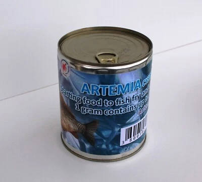 Huevos de camarón en salmuera quistes de artemia premium | Alta tasa de eclosión | Alimentación para peces | 425 g Foto 1 de 3