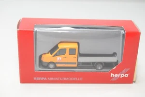 B8 1:87 HERPA HPA 049795 VW VOLKSWAGEN CRAFTER PICKUP DOPPIA CABINA MAX BÖGL MIB - Foto 1 di 5