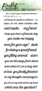 Neu Lattenzaun Studios Clear Stamps 4" x 8" Wort Topper Gefühle - Bild 1 von 4